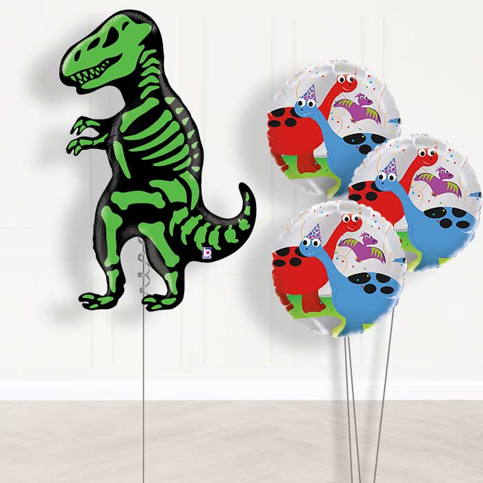 Dinosaur T Rex Balloon Bouquet in a Box