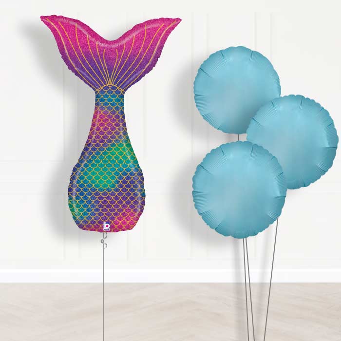 Mermaid Tail Balloon Bouquet in a Box