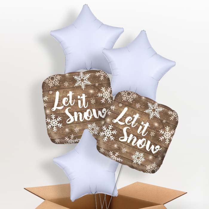 Let It Snow Balloon in a Box - 5 Balloon | Small Indoor Plants