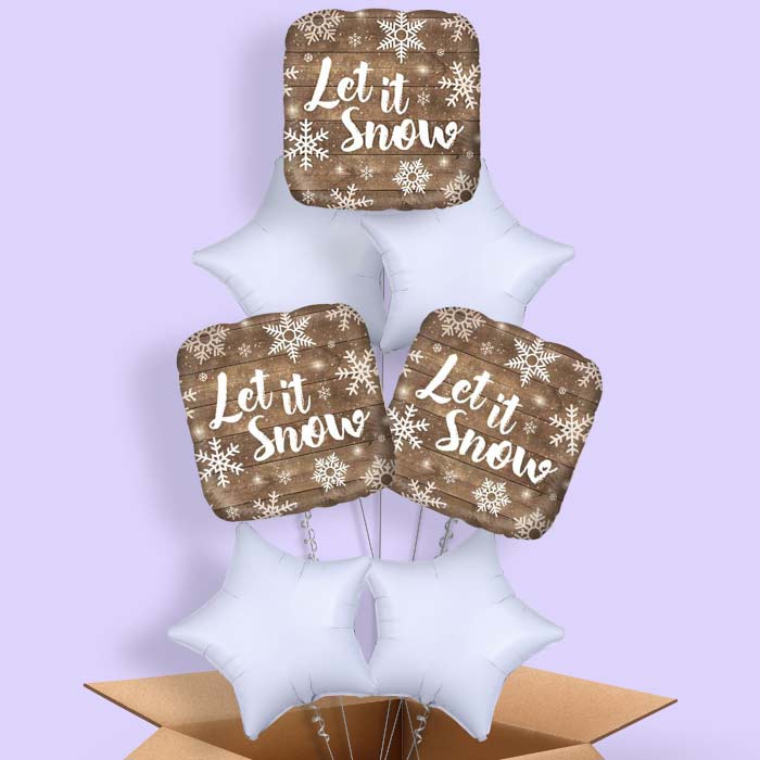 Let It Snow Balloon in a Box - 7 Balloon | Small Indoor Plants