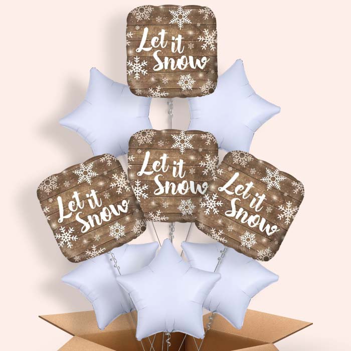 Let It Snow Balloon in a Box - 9 Balloon | Small Indoor Plants