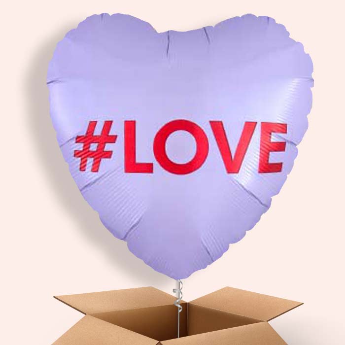 #Love | Candy Heart Balloon in a Box - 1 Balloon | Small Indoor Plants