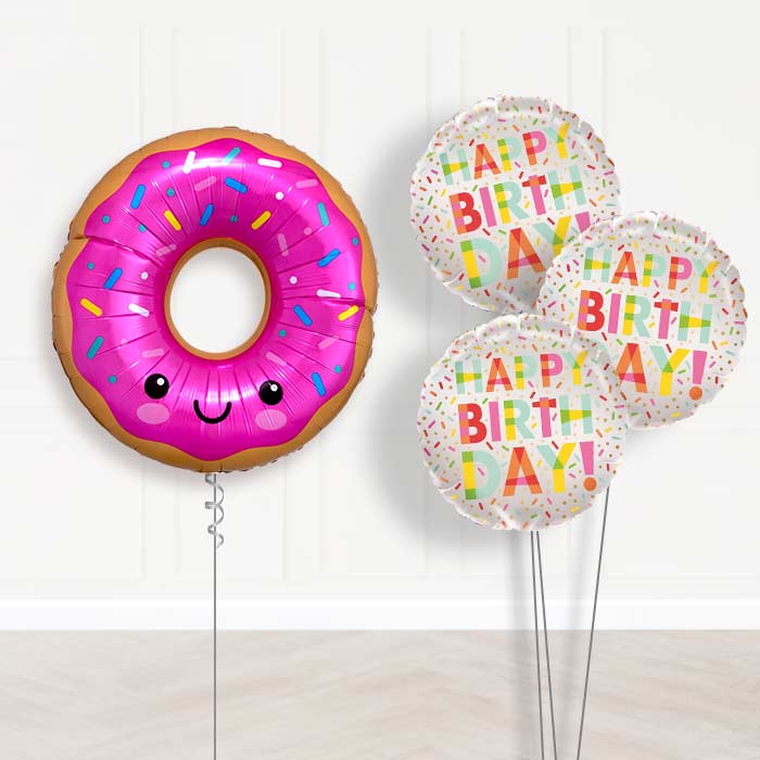 Giant Donut Balloon Bouquet Delivery
