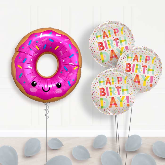 Giant Donut Balloon Bouquet Delivery