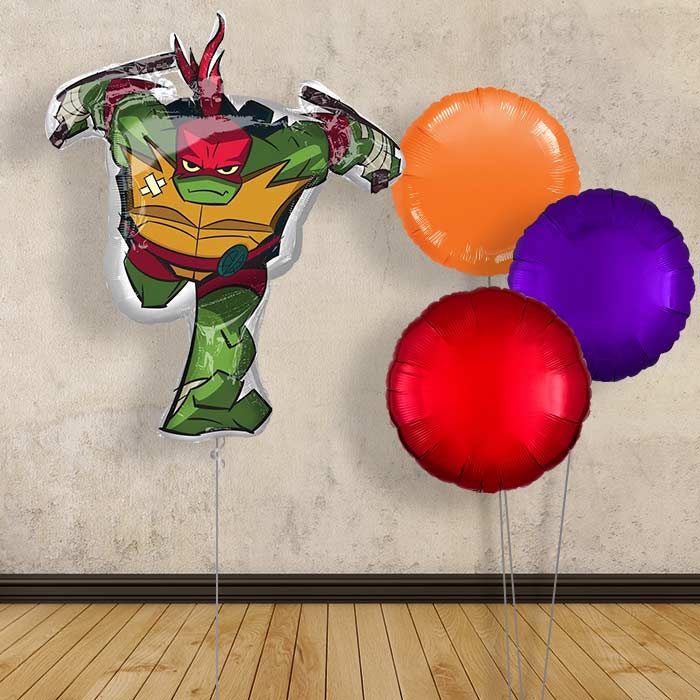 TMNT Raphael Inflated Helium Balloons Delivered