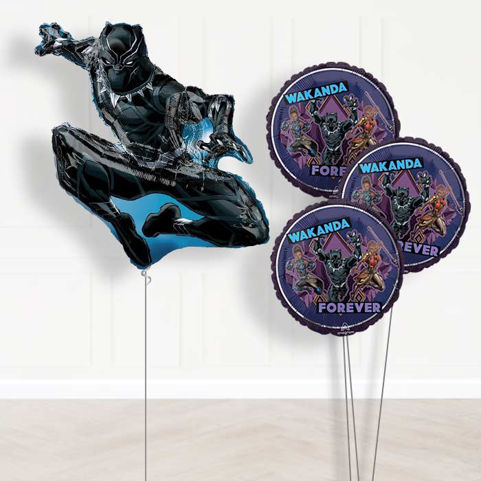 Black Panther Balloon Bouquet Delivered