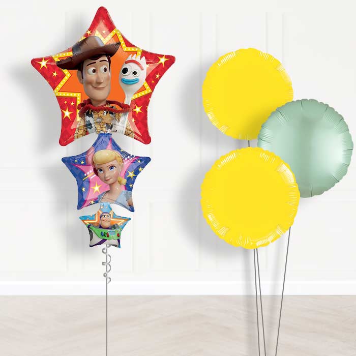 Woody Toy Story Inflated Helium Balloons Delivered - Plain Bouquet | Small Indoor Plants