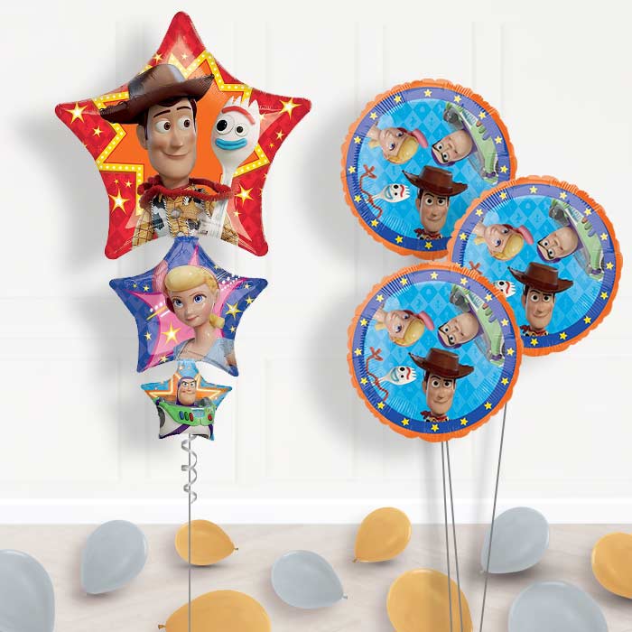 Woody Toy Story Inflated Helium Balloons Delivered - Themed Bouquet and Latex | Small Indoor Plants