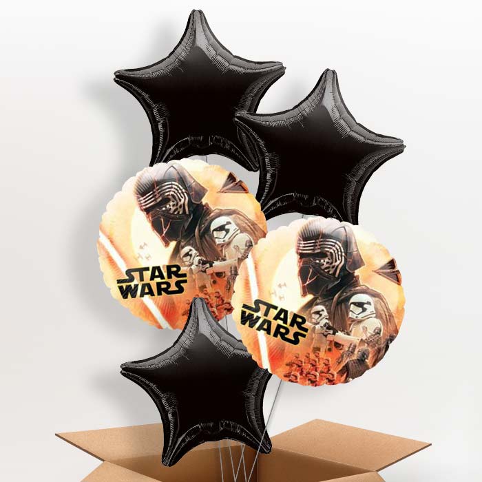 Star Wars Skywalker Helium Balloons Delivered - 5 Balloon | Small Indoor Plants