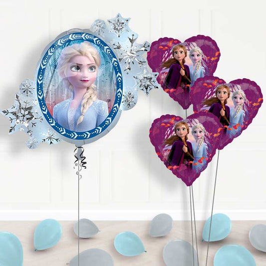 Disney Frozen Balloon Bouquet in a Box - Themed Bouquet and Latex | Small Indoor Plants