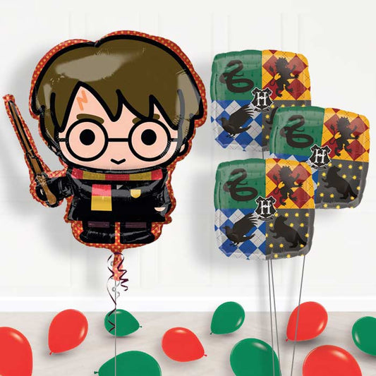 Harry Potter Helium Balloon Bouquet in a Box - Themed Bouquet and Latex | Small Indoor Plants