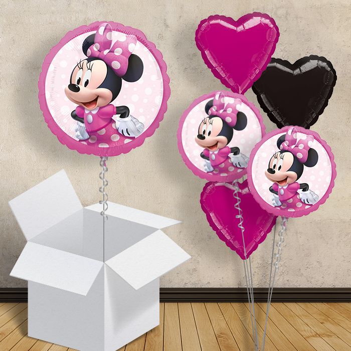 Pink Minnie Mouse Balloon in a Box - 1 Balloon | Small Indoor Plants