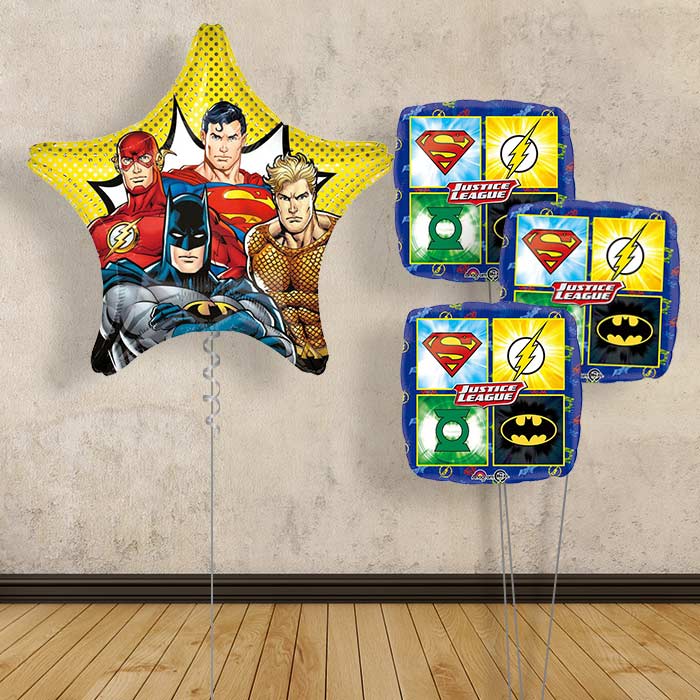 Justice League Supershape Balloon Bouquet