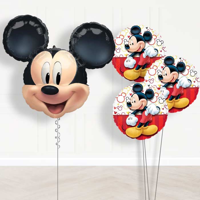 Mickey Mouse Balloon Display Bouquet in a Box - Themed Bouquet | Small Indoor Plants