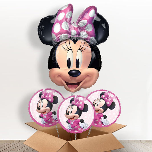 Minnie Mouse Head Balloon in a Box - With 3 Themed Balloons | Small Indoor Plants