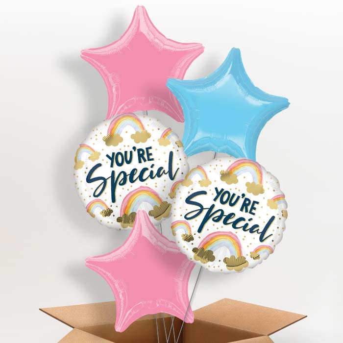 You’re Special Rainbow Balloon in a Box - 5 Balloon | Small Indoor Plants