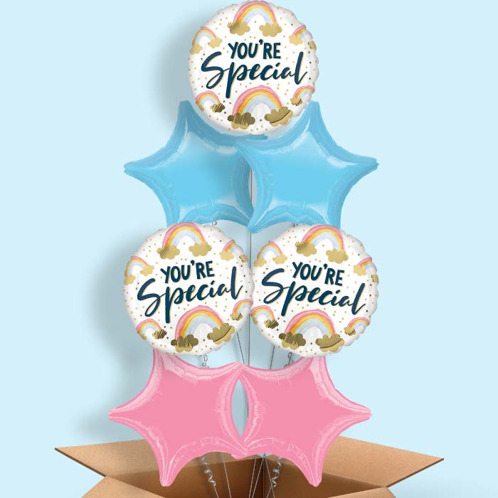 You’re Special Rainbow Balloon in a Box - 7 Balloon | Small Indoor Plants