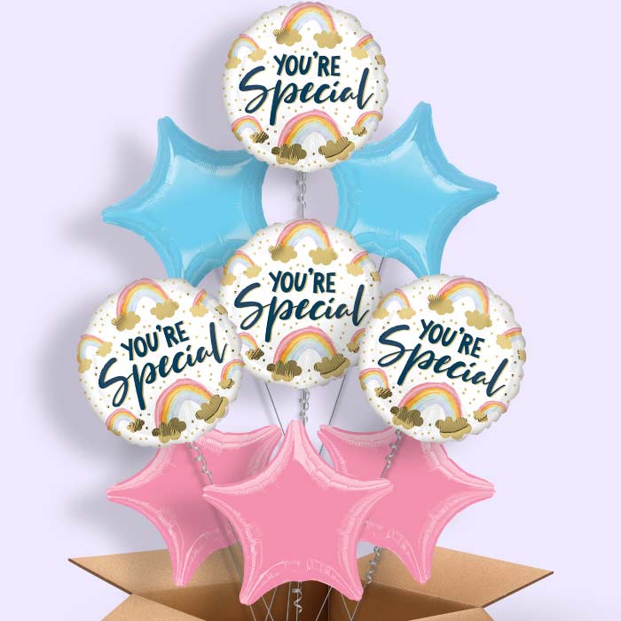 You’re Special Rainbow Balloon in a Box - 9 Balloon | Small Indoor Plants