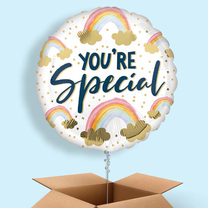 You’re Special Rainbow Balloon in a Box - 1 Balloon | Small Indoor Plants