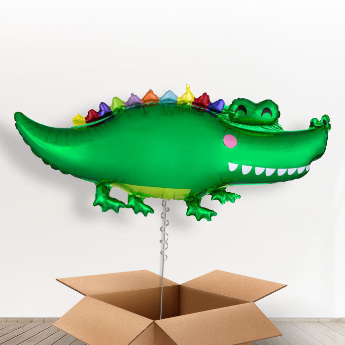 Alligator Balloon in a Box - Giant Balloon | Small Indoor Plants