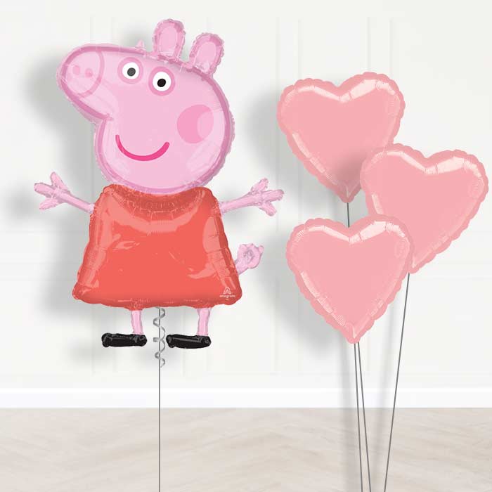 Peppa Pig Inflated Helium Balloons Delivered