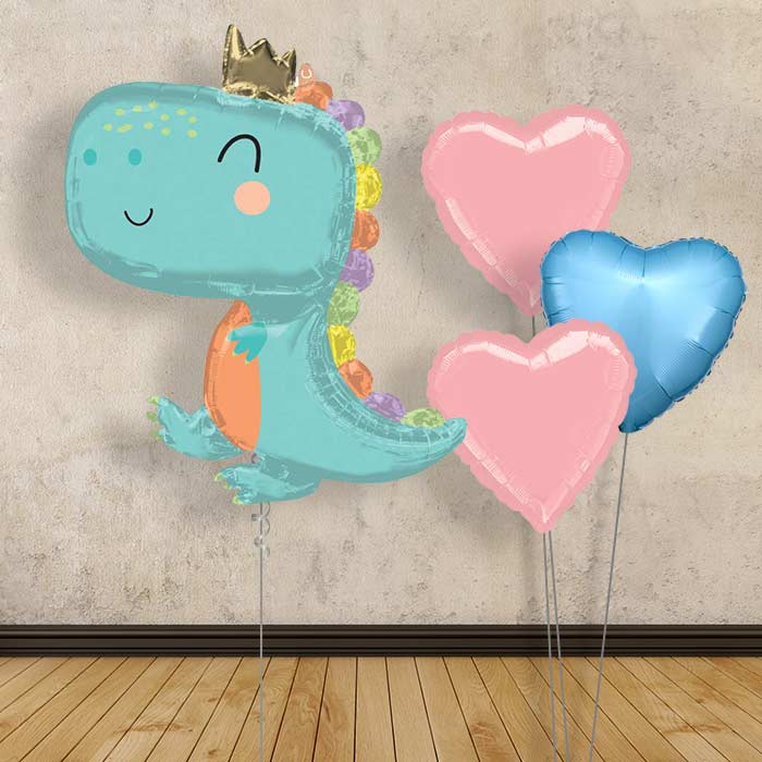 Baby Dinosaur Helium Balloon Bouquet