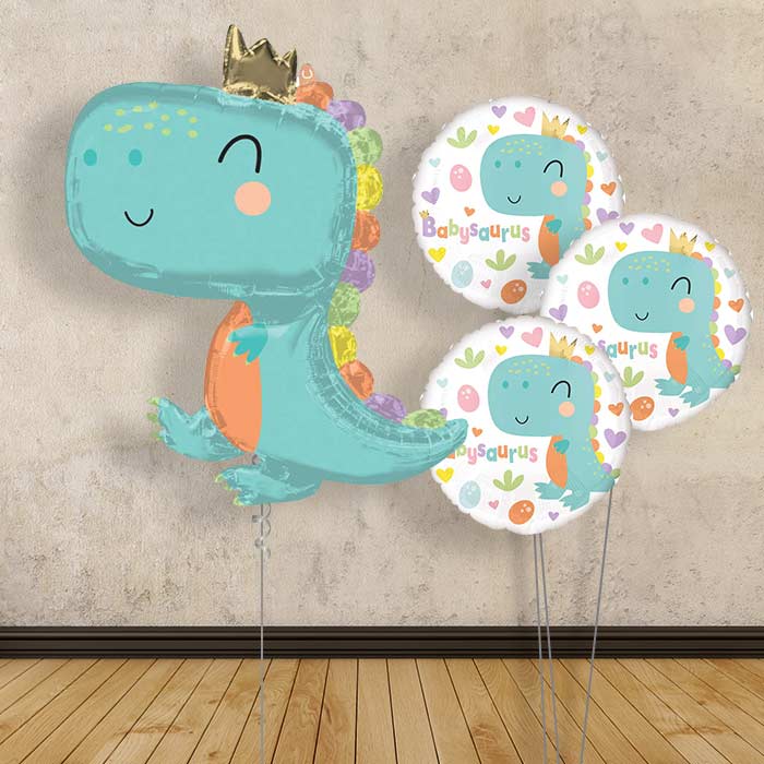 Baby Dinosaur Helium Balloon Bouquet