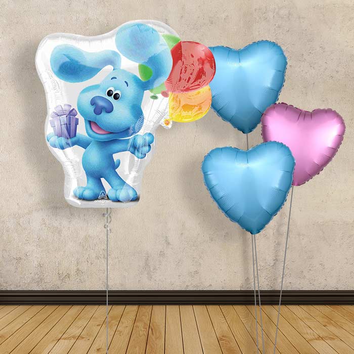 Blues Clues Helium Balloon Bouquet Delivered - Plain Bouquet | Small Indoor Plants