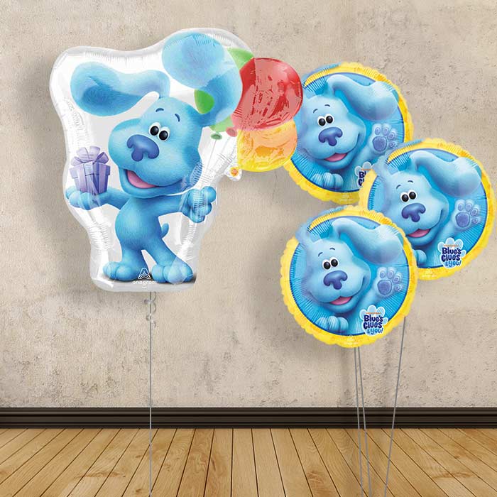 Blues Clues Helium Balloon Bouquet Delivered - Themed Bouquet | Small Indoor Plants