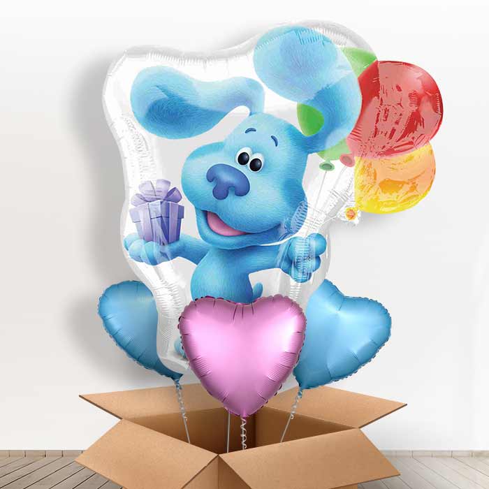 Giant Blue's Clues Helium Balloon in a Box - With 3 Plain Balloons | Small Indoor Plants