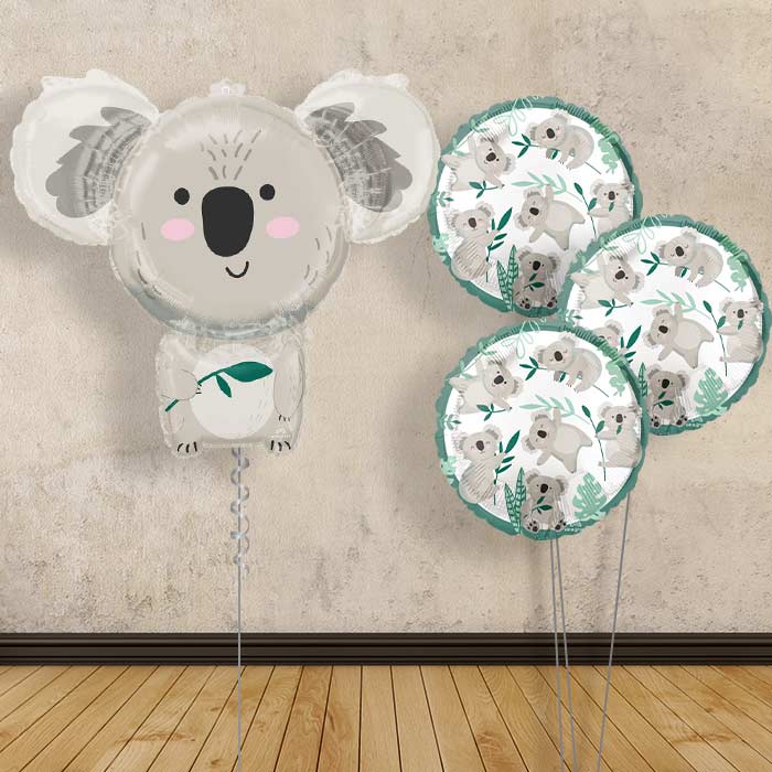Koala Inflated Helium Balloons Delivered