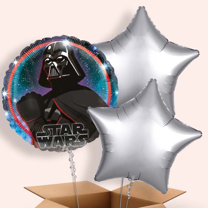 Darth Vader Helium Balloon in a Box - 3 Balloon | Small Indoor Plants