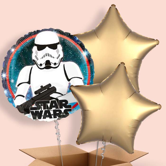 Storm Trooper Helium Balloon in a Box Gift - 3 Balloon | Small Indoor Plants