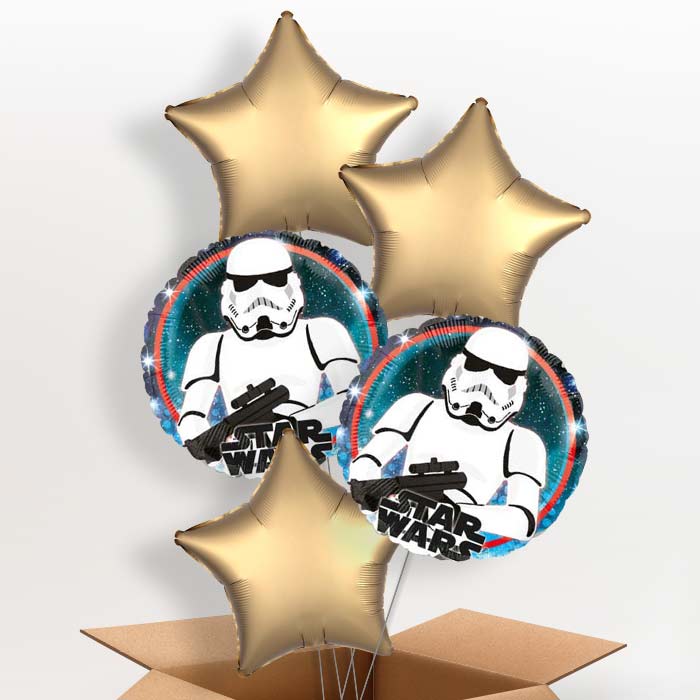 Storm Trooper Helium Balloon in a Box Gift - 5 Balloon | Small Indoor Plants
