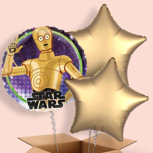 Star Wars C-3PO Balloon in a Box - 3 Balloon | Small Indoor Plants