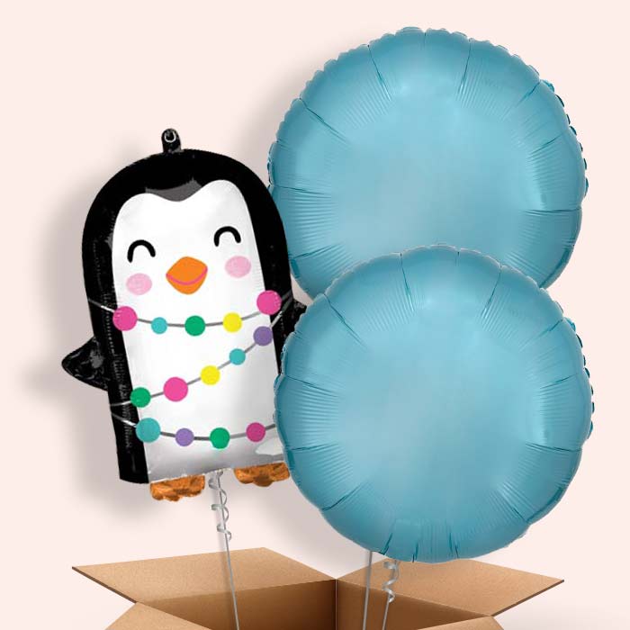 Christmas Penguin Balloon in a Box