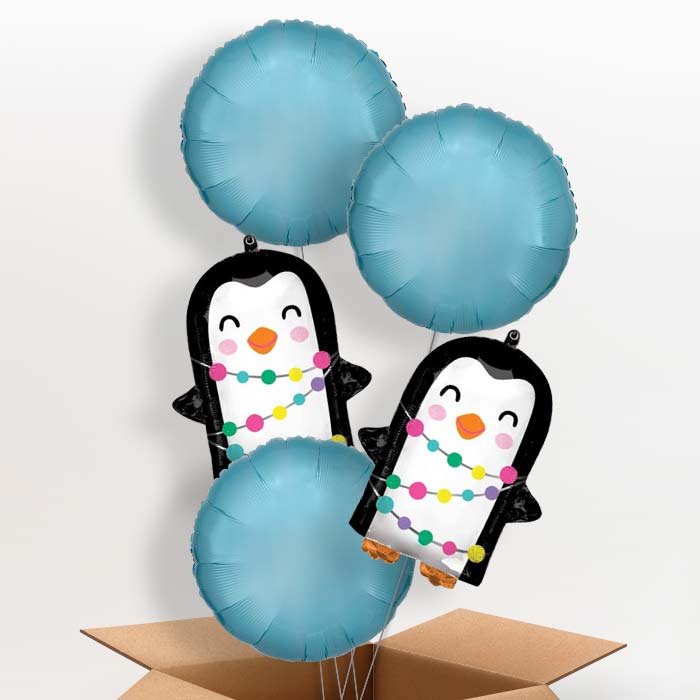 Christmas Penguin Balloon in a Box