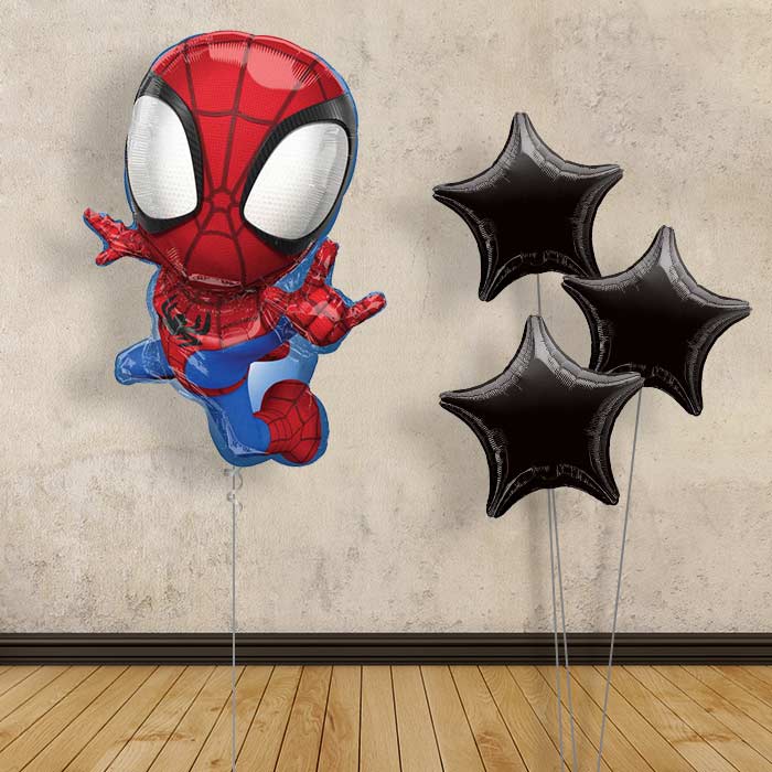 Spiderman Balloon Display Bouquet in a Box