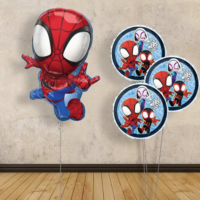 Spiderman Balloon Display Bouquet in a Box