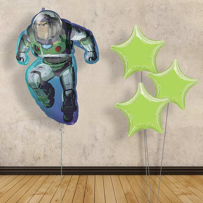Buzz Lightyear Inflated Helium Balloons Delivered