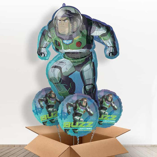 Buzz Lightyear Giant Balloon in a Box Gift - With 3 Themed Balloons | Small Indoor Plants