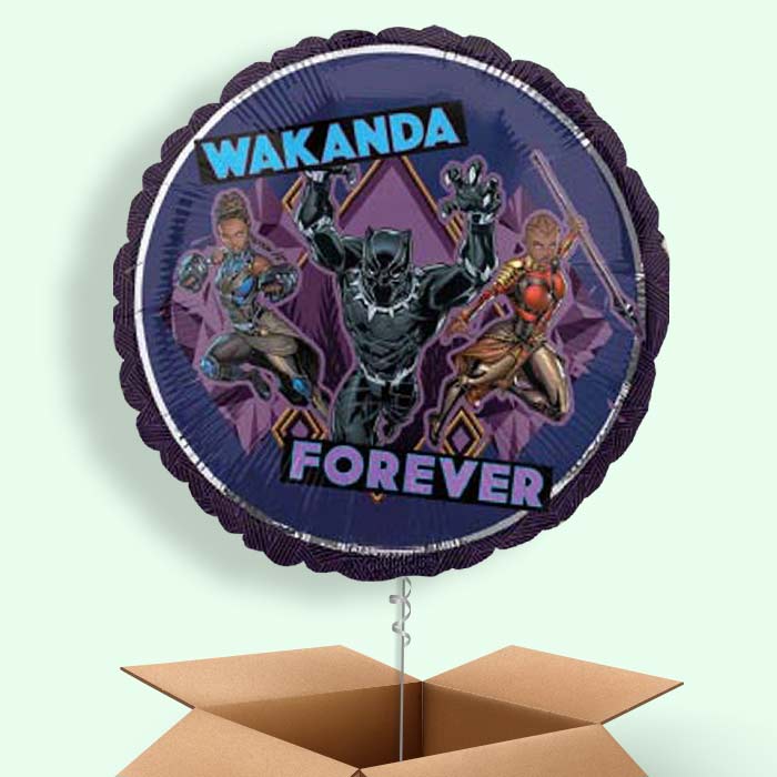 Black Panther Balloons in a Box - 1 Balloon | Small Indoor Plants