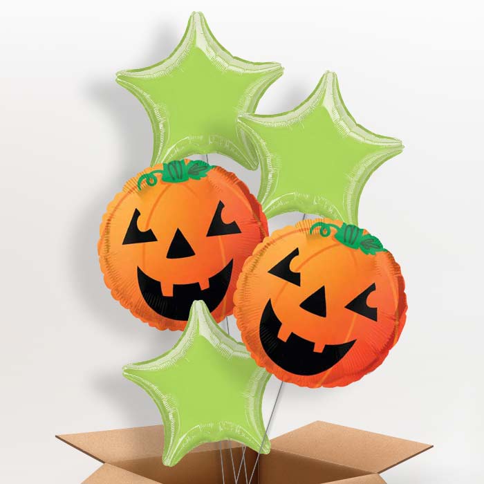 Pumpkin Balloons in a Box - 5 Balloon | Small Indoor Plants
