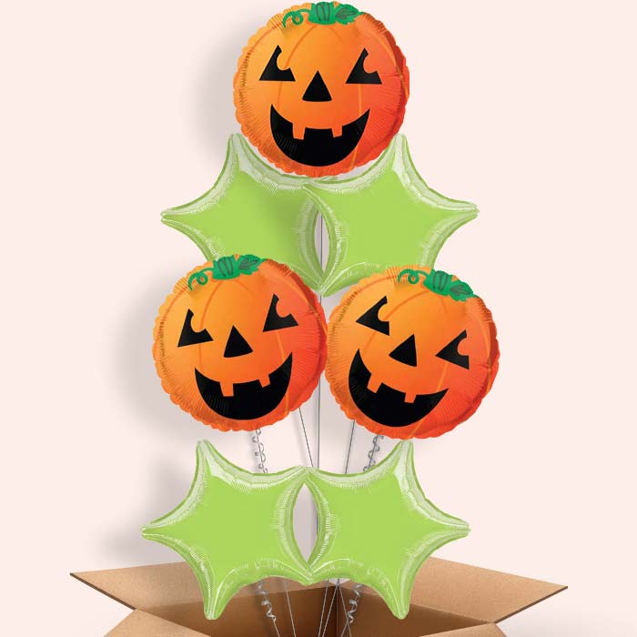 Pumpkin Balloons in a Box - 7 Balloon | Small Indoor Plants