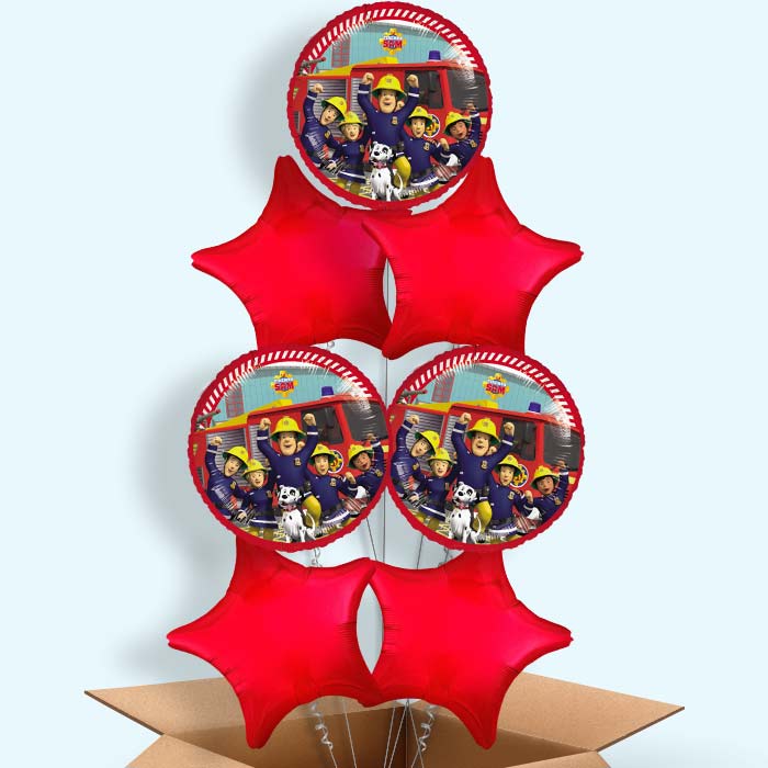 Fireman Sam and Friends Foil Balloon in a Box - 7 Balloon | Small Indoor Plants