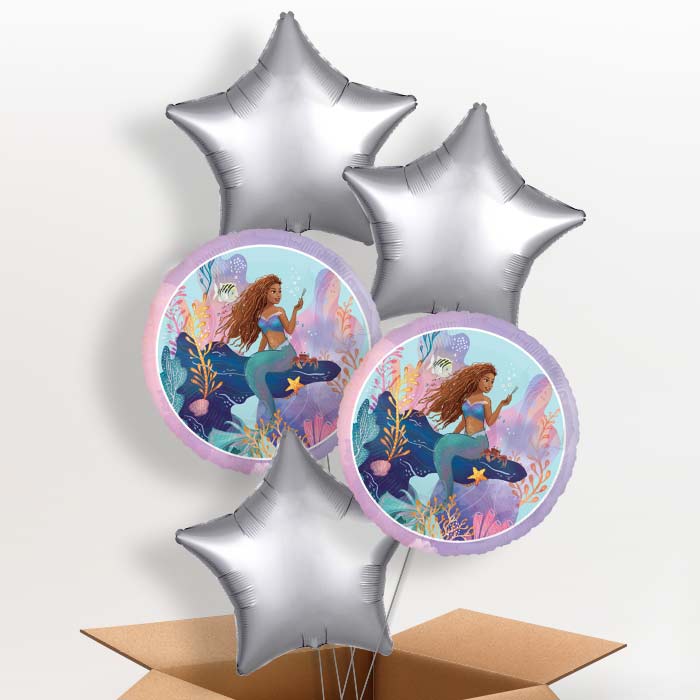 Little Mermaid Live Action Foil Balloon in a Box - 5 Balloon | Small Indoor Plants