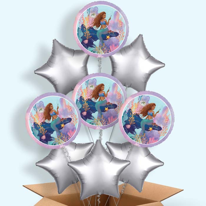 Little Mermaid Live Action Foil Balloon in a Box - 9 Balloon | Small Indoor Plants