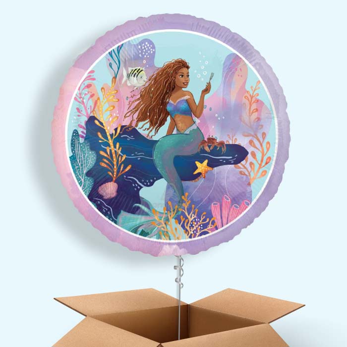 Little Mermaid Live Action Foil Balloon in a Box - 1 Balloon | Small Indoor Plants