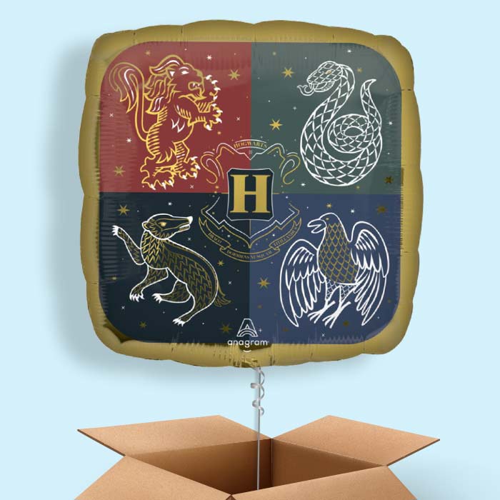 Harry Potter Hogwarts Crest Balloon in a Box - 1 Balloon | Small Indoor Plants