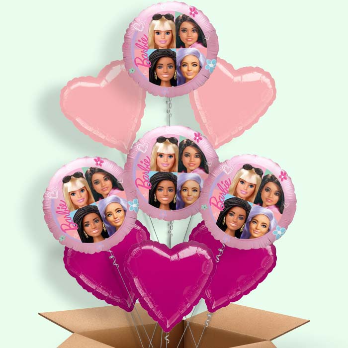 Barbie Party Balloons in a Box - 9 Balloon | Small Indoor Plants